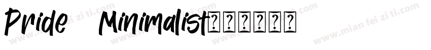 Pride   Minimalist字体转换